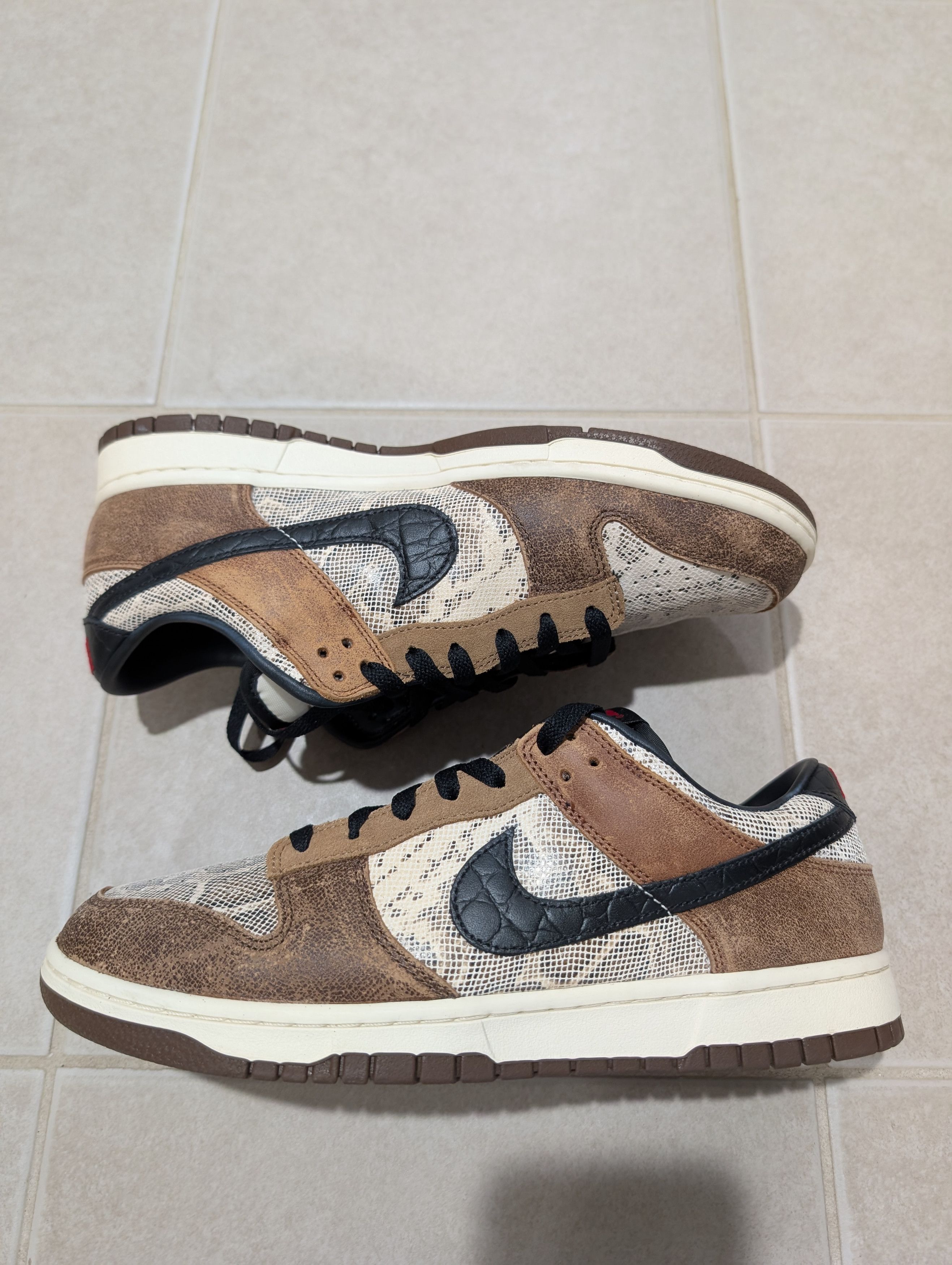 Nike Nike Dunk Low Premium CO.JP Brown Snakeskin *RARE* Size US 10 / EU 43 - 2 Thumbnail