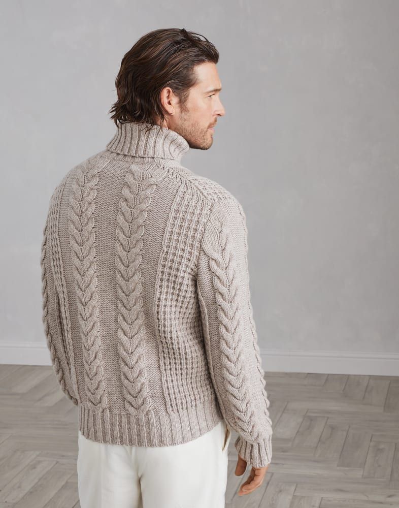 Brunello Cucinelli o1w1db10825 Cashmere Turtlenck in Brown Size US L / EU 52-54 / 3 - 4 Thumbnail