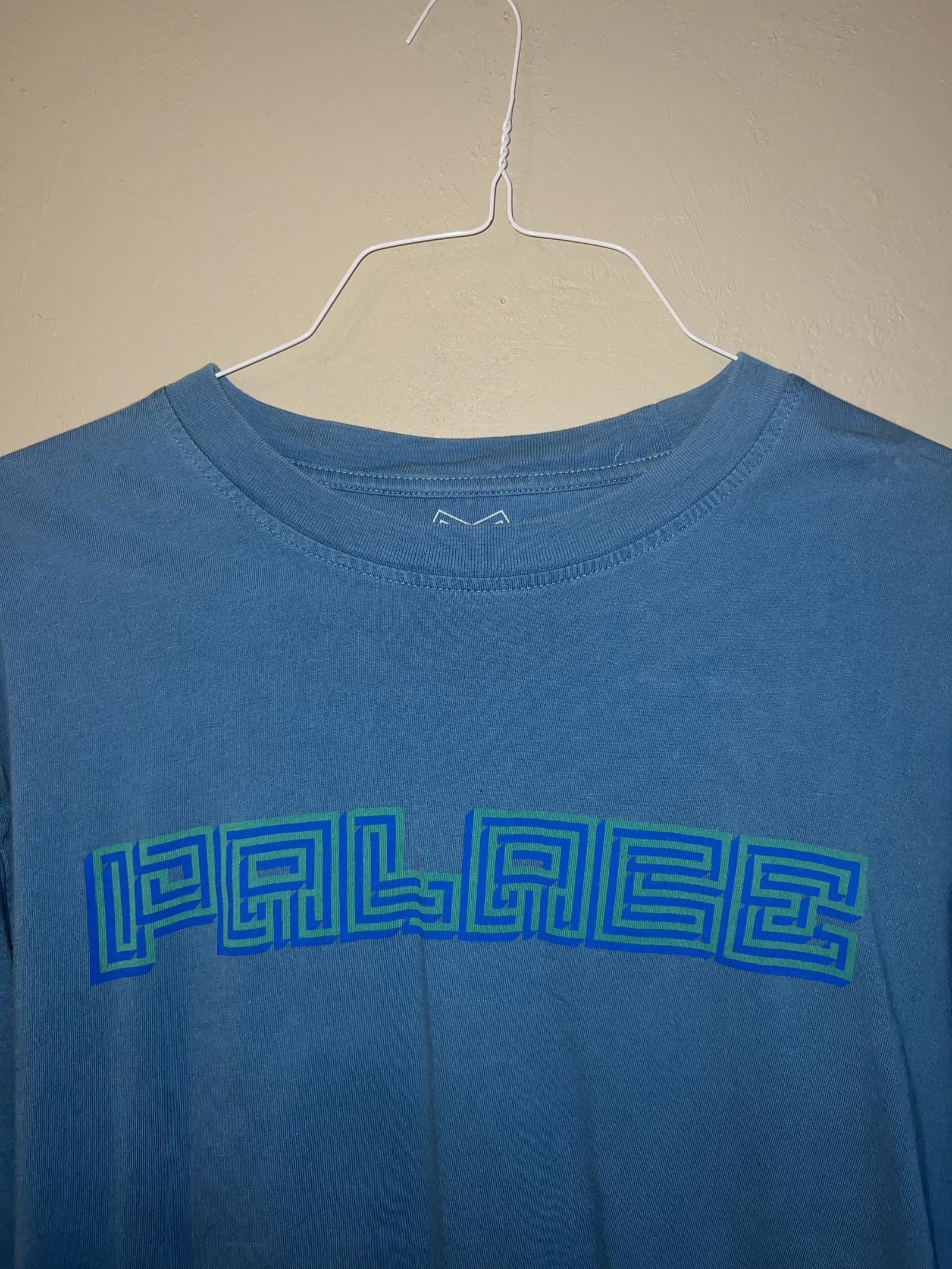 Palace Palace Blue Greek Lettering Longsleeve L Size US L / EU 52-54 / 3 - 4 Thumbnail