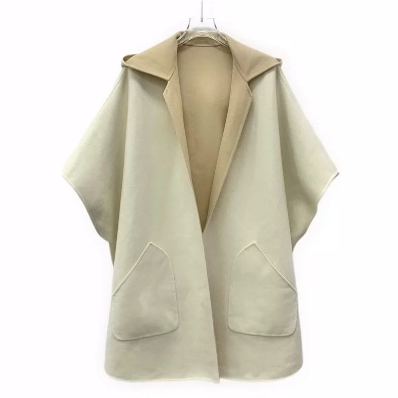 Loro Piana LORO PIANA Brown cashmere hooded cloak with double-sided t Size S / US 4 / IT 40 - 3 Thumbnail