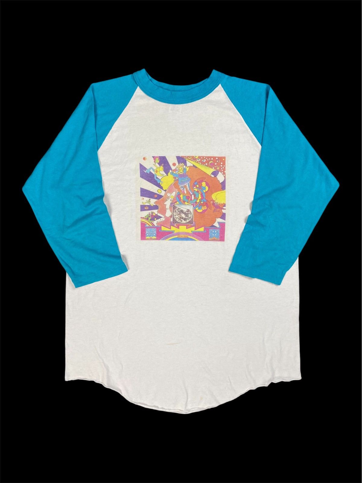 Vintage Vintage Peter Max Psychedelic Three-Quarter Sleeve T-Shirt Size US XL / EU 56 / 4 - 1 Thumbnail
