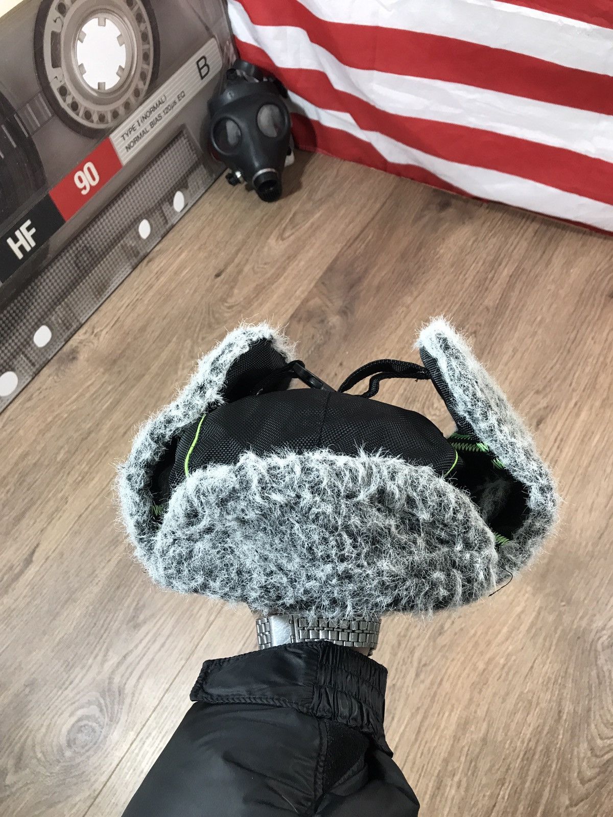 NASCAR × Vintage Vintage Snap On Ushanka Hat Size ONE SIZE - 3 Thumbnail