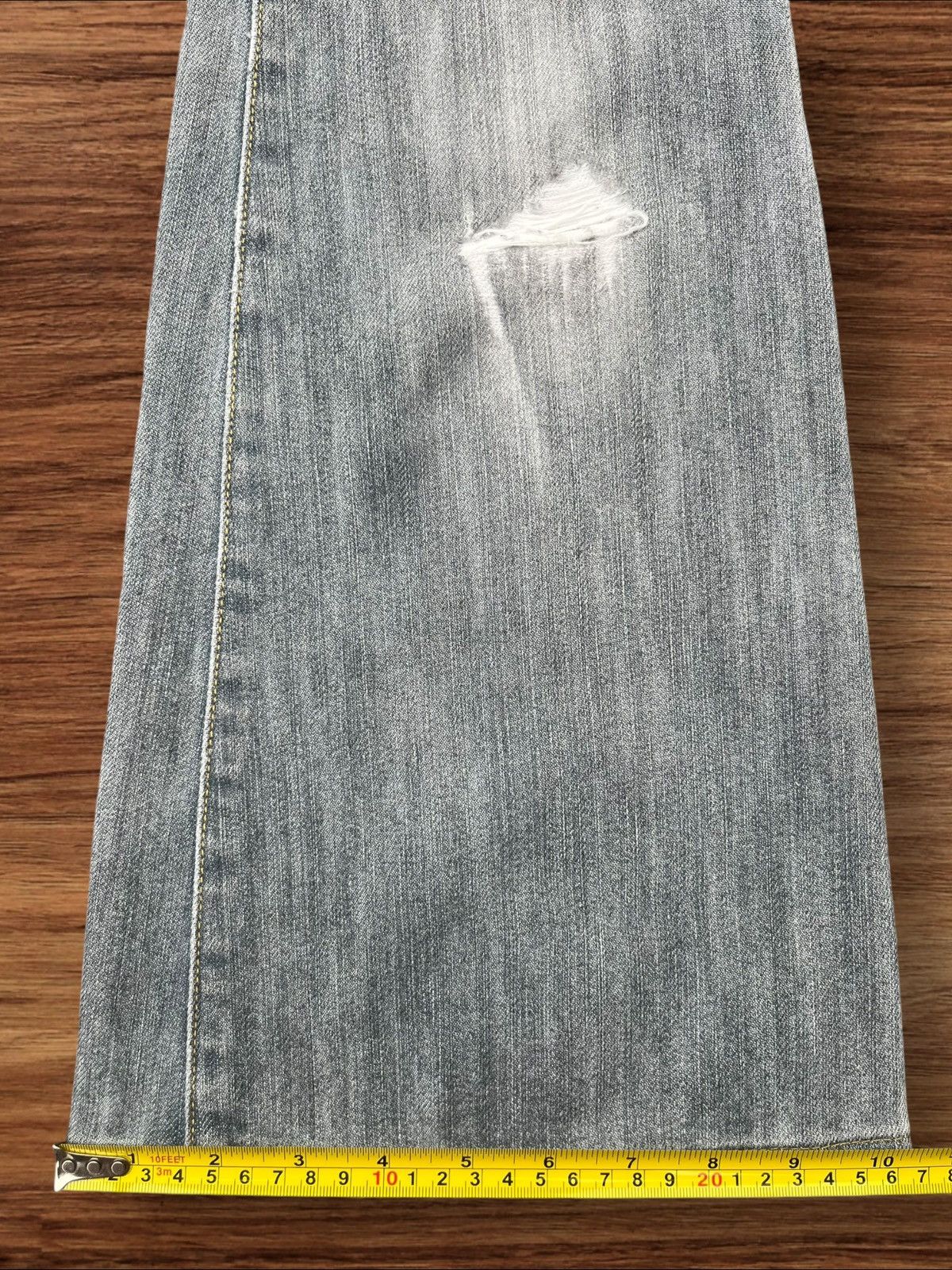Japanese Brand Vintage Y2K Japanese Brand Distressed Bootcut Flare Jeans Size 27" / US 4 / IT 40 - 14 Thumbnail