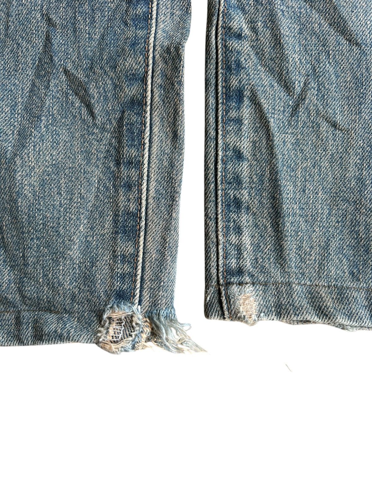 Japanese Brand × Kapital × Vintage Wrangler Selvedge Baggy Distressed Denim Jeans Rusty Size US 31 - 10 Thumbnail