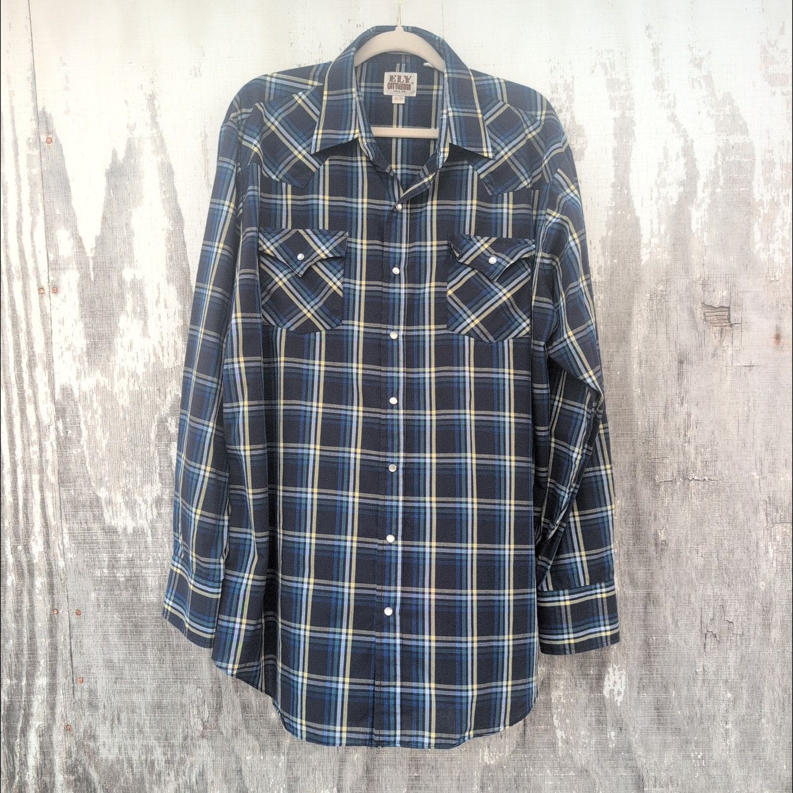 Other Ely Cattleman Western Pearl Snap FarmWorn Men's XL Tall Size US XL / EU 56 / 4 - 1 Thumbnail