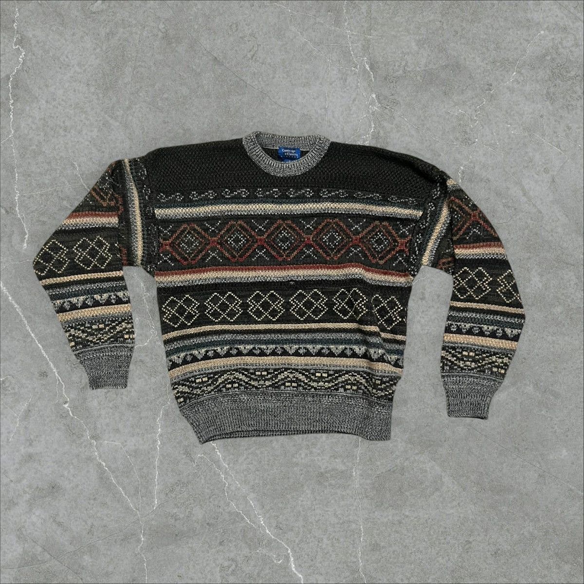 Vintage Vintage Cambridge Classics Korean Knit chunky sweater Size US L / EU 52-54 / 3 - 1 Thumbnail