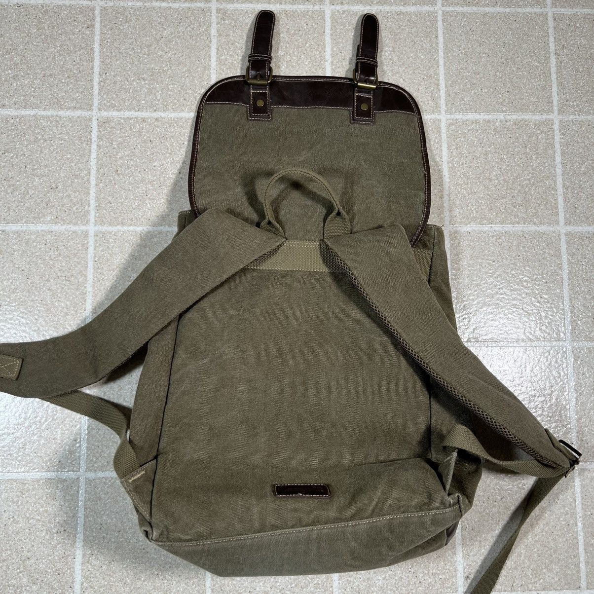 Vintage Cargoit Green Dual Strap Military Mountain Backpack Green Size ONE SIZE - 7 Thumbnail