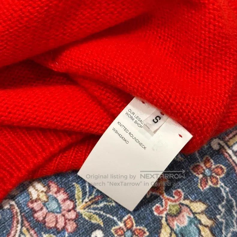 Our Legacy Our Legacy Red Cashmere Sweater Size US S / EU 44-46 / 1 - 7 Thumbnail
