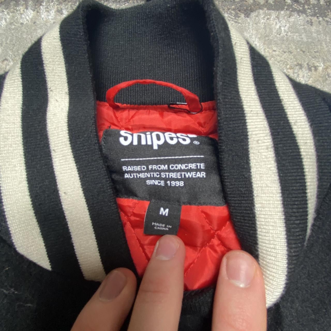 Snipes 00s Snipes Embroidered Varsity Jacket Black/White M Size US M / EU 48-50 / 2 - 3 Thumbnail