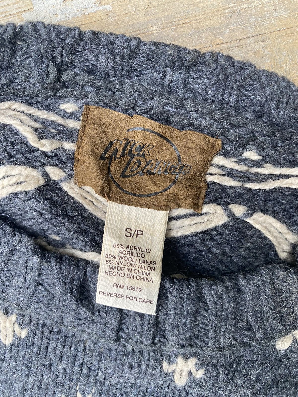 Native × Vintage Nick Danger Cable Knit Sweater Size US S / EU 44-46 / 1 - 7 Thumbnail