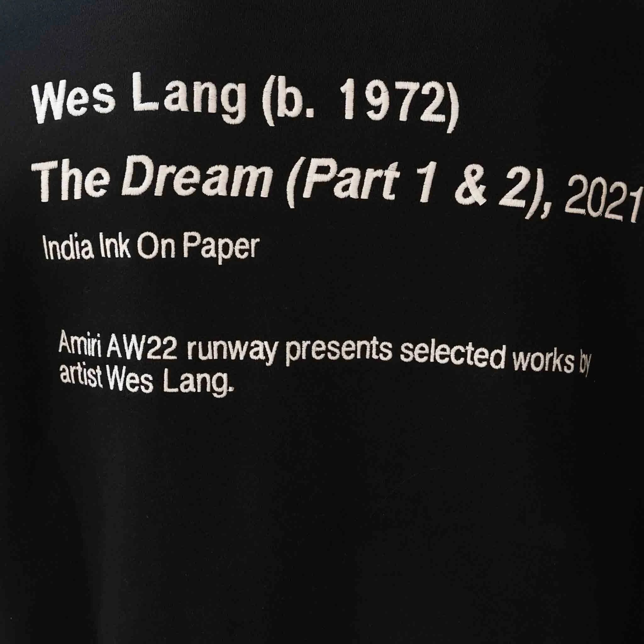Amiri × Wes Lang o1w1db11224 Dream Zip Hoodie in Black Size US M / EU 48-50 / 2 - 4 Thumbnail
