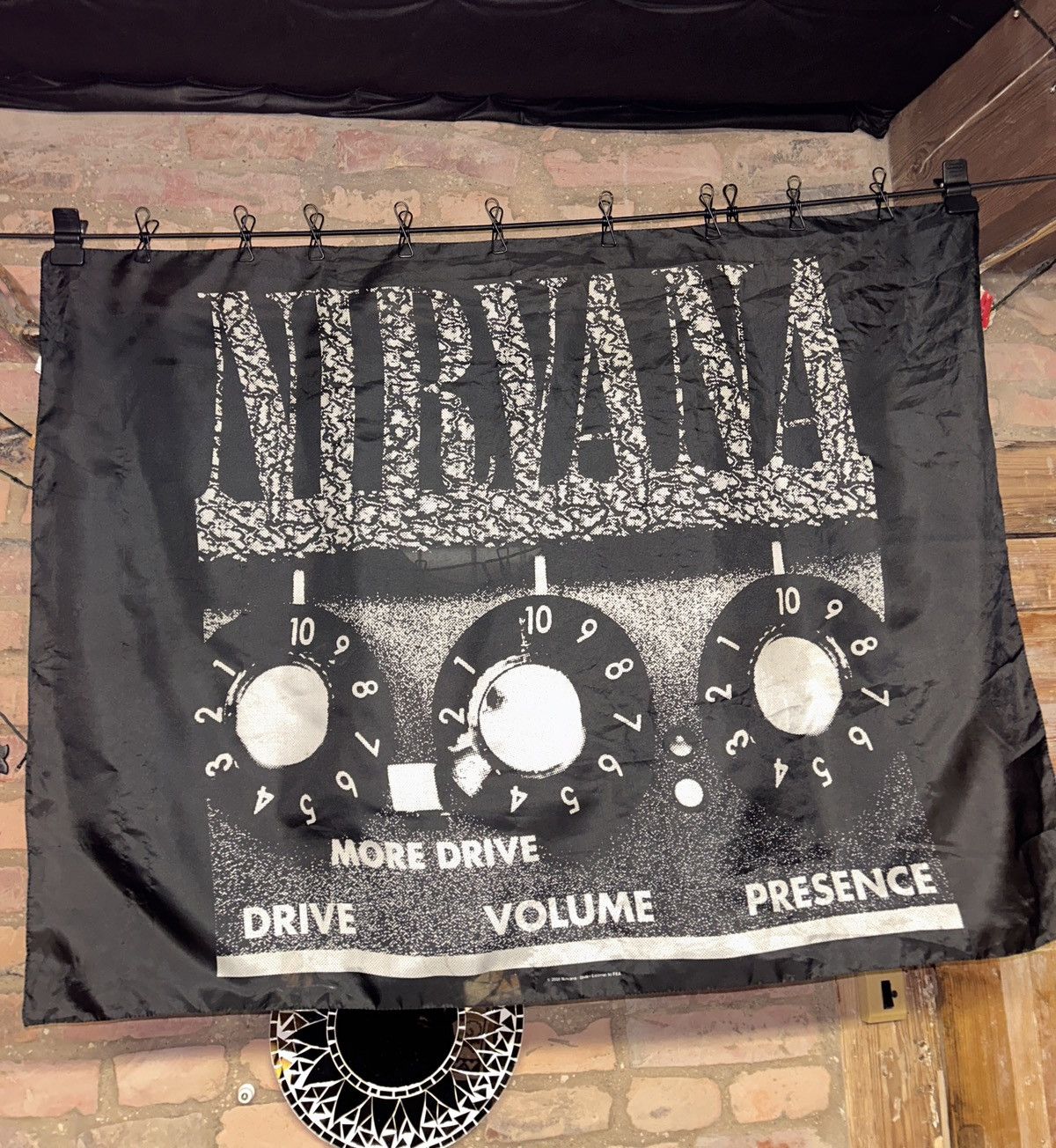 Band Tees Nirvana More Drive 2008 Licensed Flag Banner Poster Size ONE SIZE - 1 Thumbnail