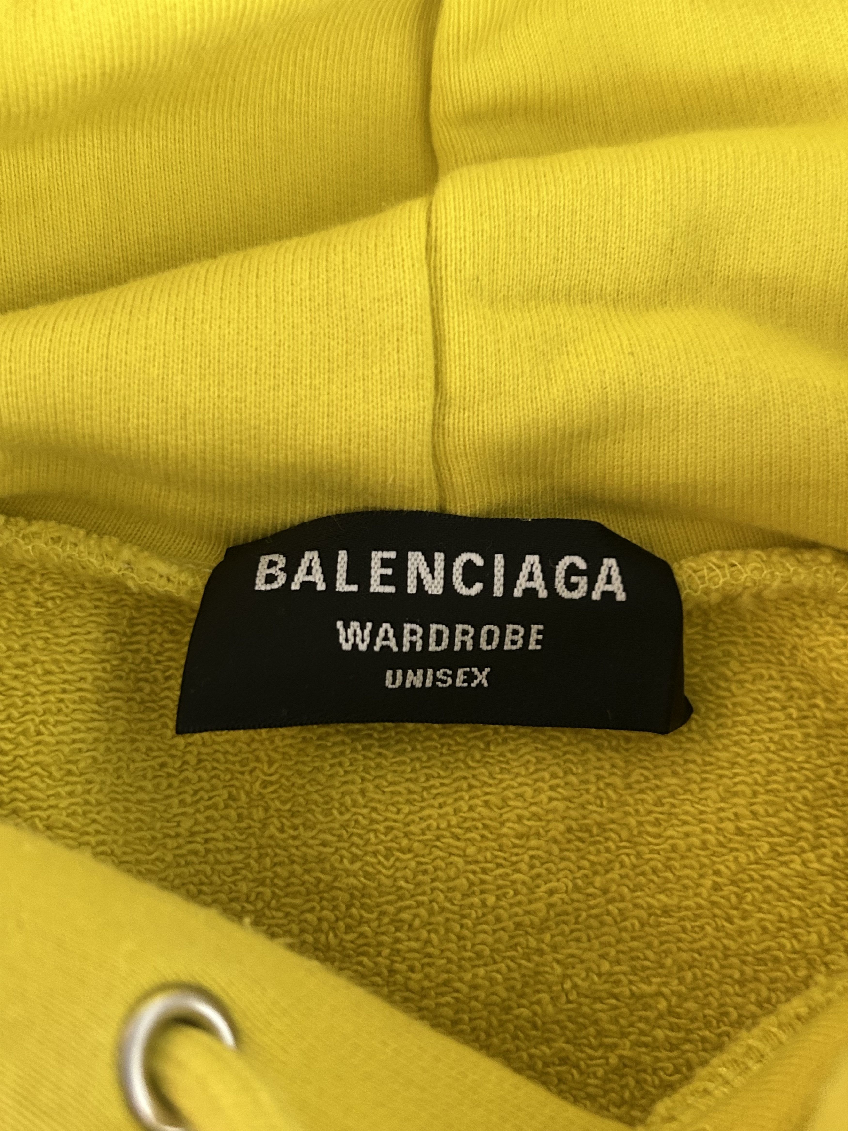 Balenciaga Balenciaga Yellow & Black Logo Hoodie Size US XS / EU 42 / 0 - 3 Thumbnail