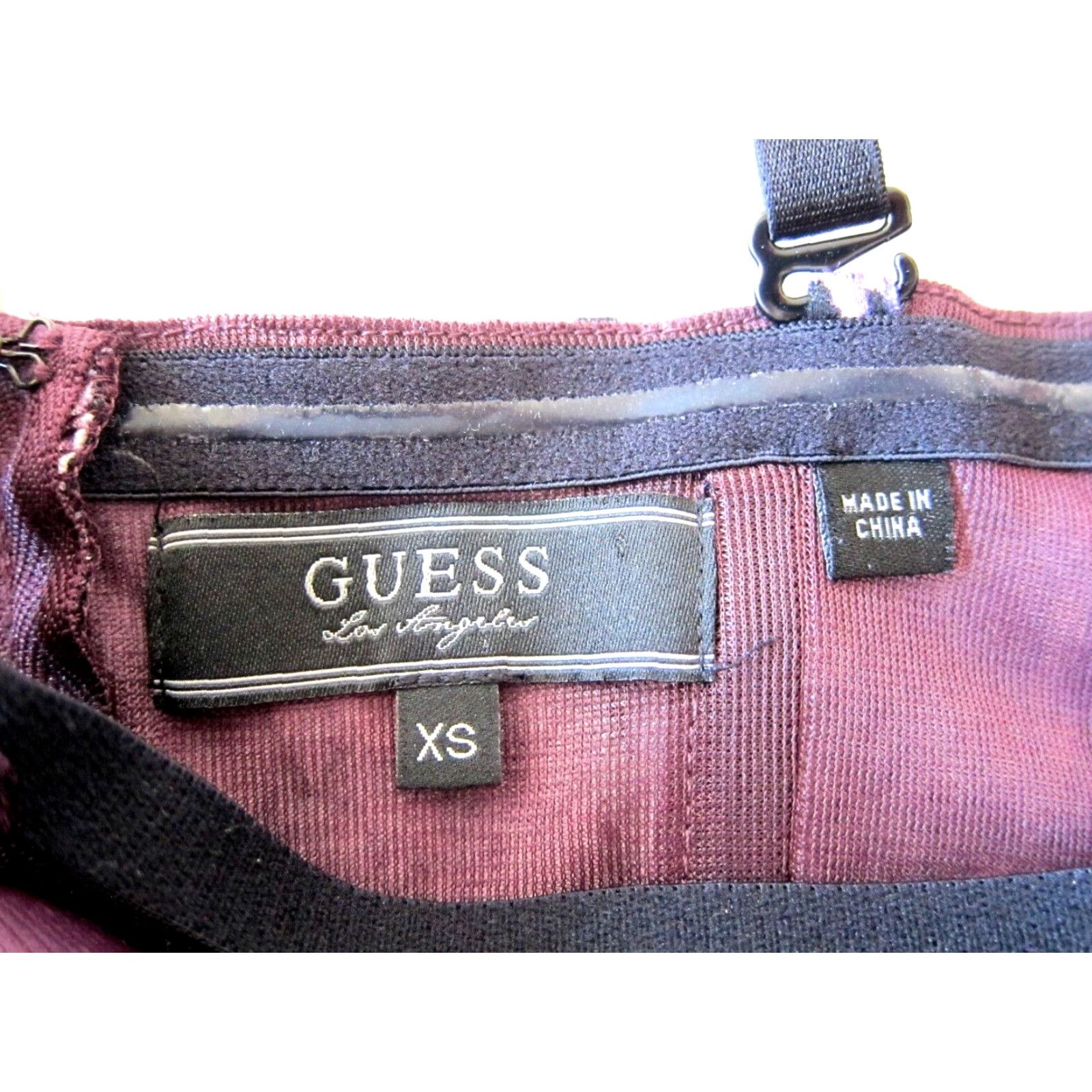 Guess GUESS Dress 100% Rayon Stretch Purple Pink Bodycon Slip XS Womens Size XS / US 0-2 / IT 36-38 - 6 Thumbnail