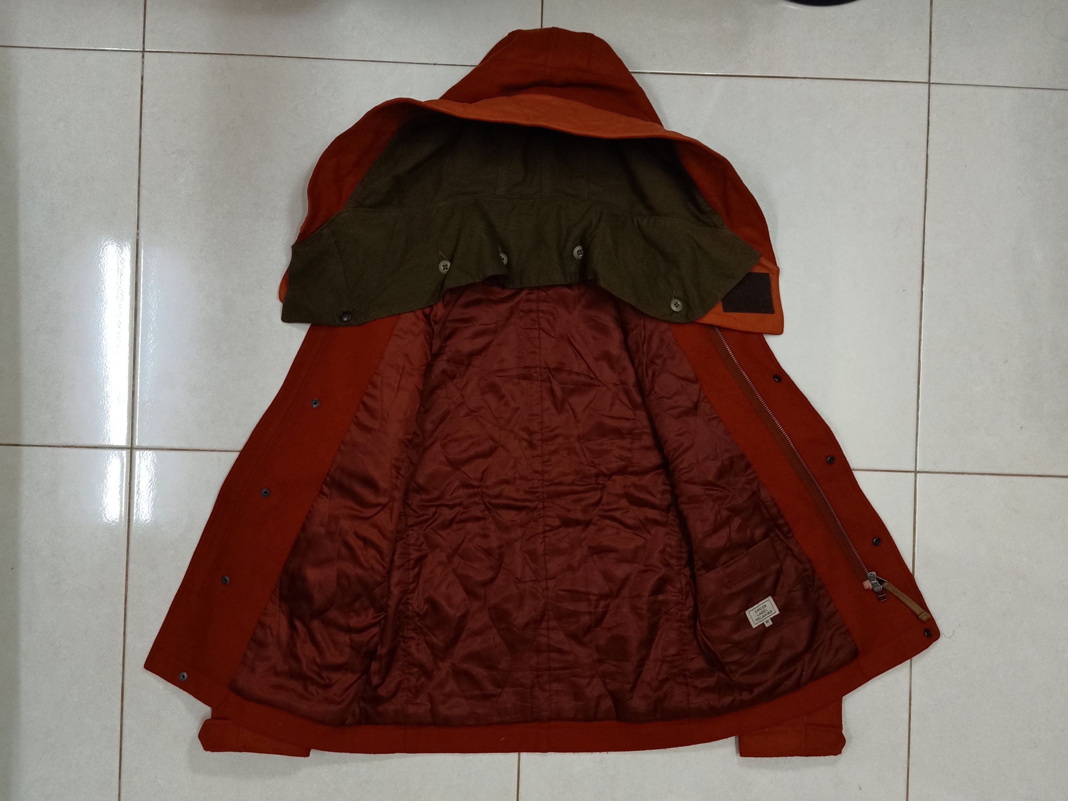 Japanese Brand GREEN LABEL RELAXING United Arrows Orange Hoodie Jackets Size US XS / EU 42 / 0 - 3 Thumbnail