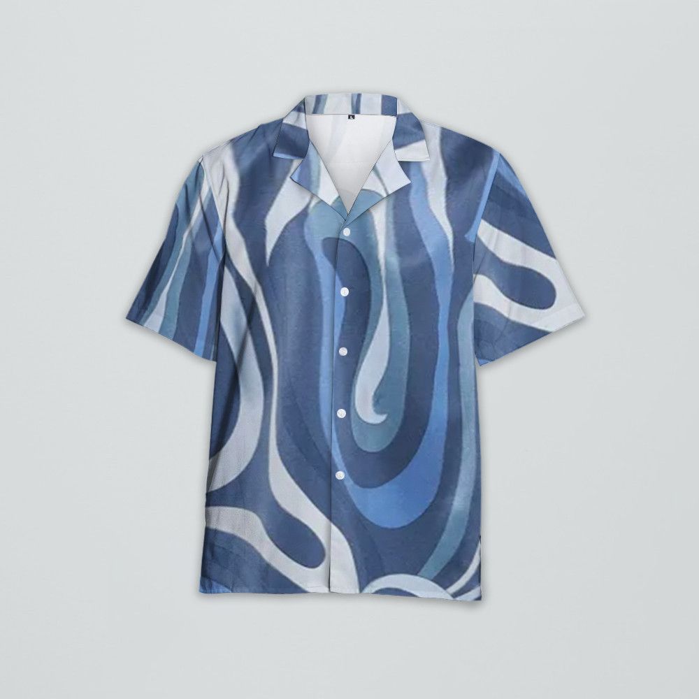Designer Marmo-Print Short-Sleeve Shirt Size US S / EU 44-46 / 1 - 3 Thumbnail