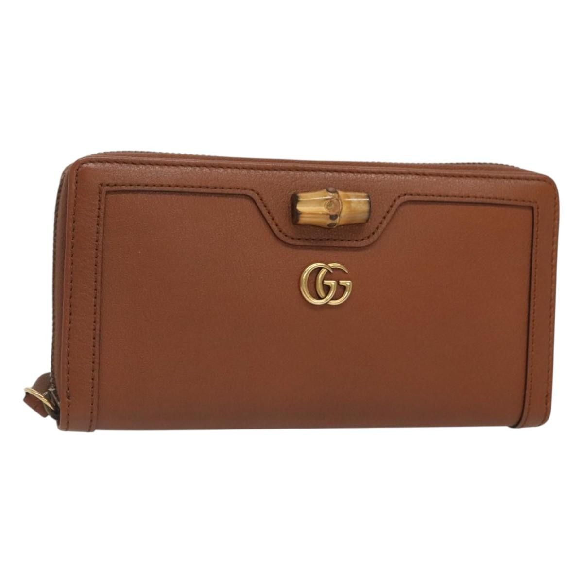 Gucci Gucci Diana Zip Around Wallet Leather Size ONE SIZE - 1 Thumbnail