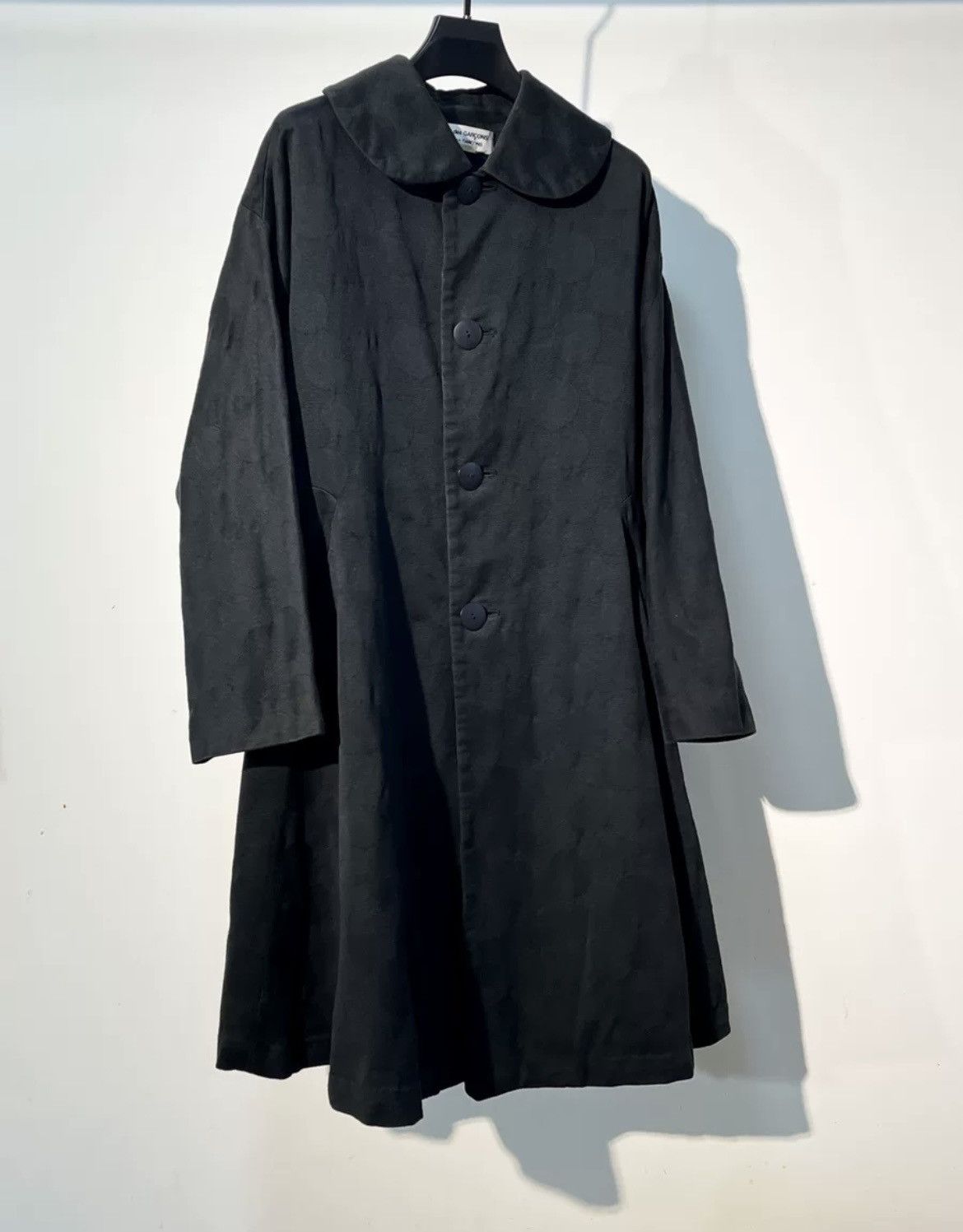 Comme des Garcons COMME des GARCONS COMME des GARCONS Dot Jacquard Flare Coat Size M / US 6-8 / IT 42-44 - 2 Thumbnail
