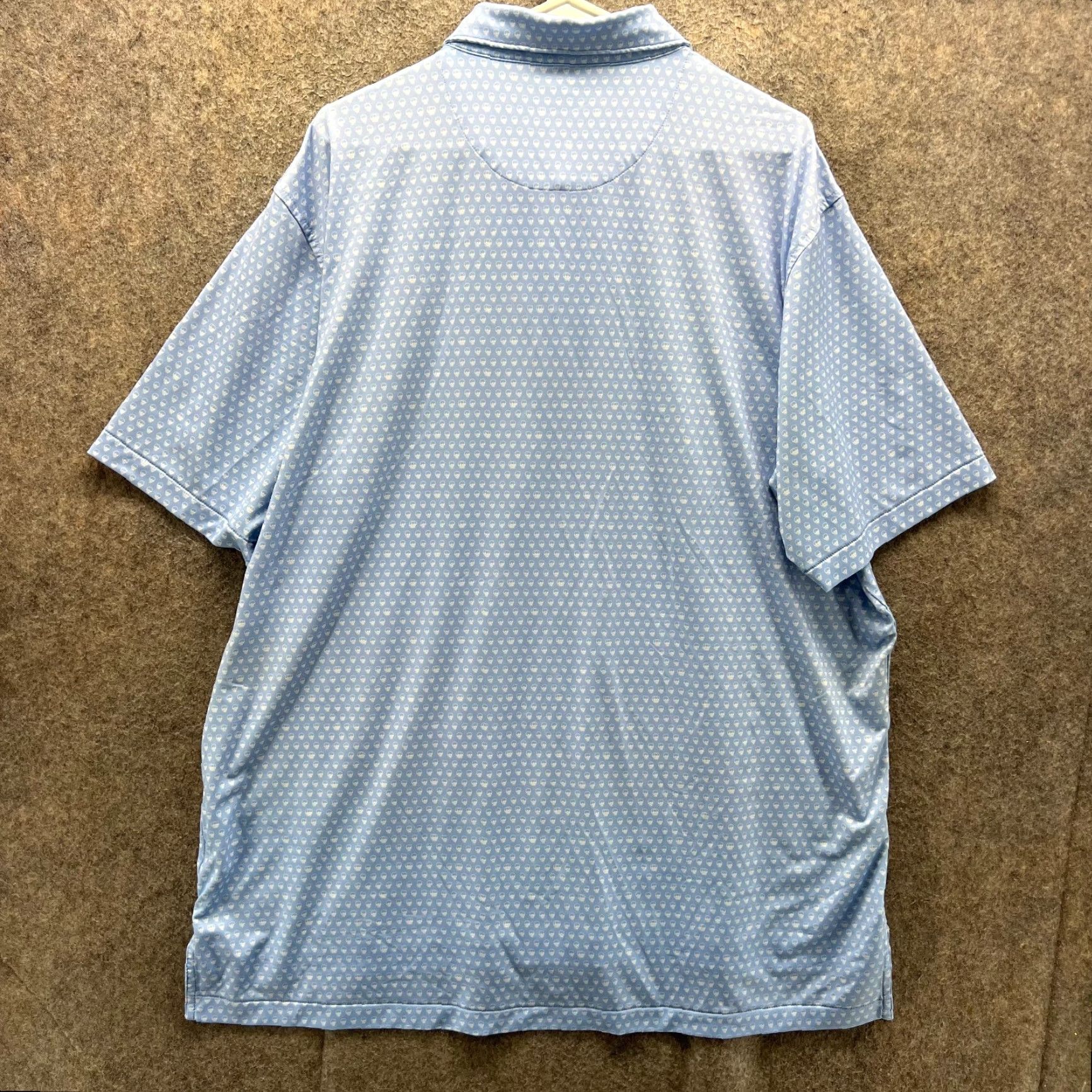 Peter Millar Peter Millar Polo Shirt Mens XL Blue Summer Comfort Golf AOP Print Polo Shirt Short Sleeve Casual, Mens XL Blue Nike? Size US XL / EU 56 / 4 - 2 Thumbnail