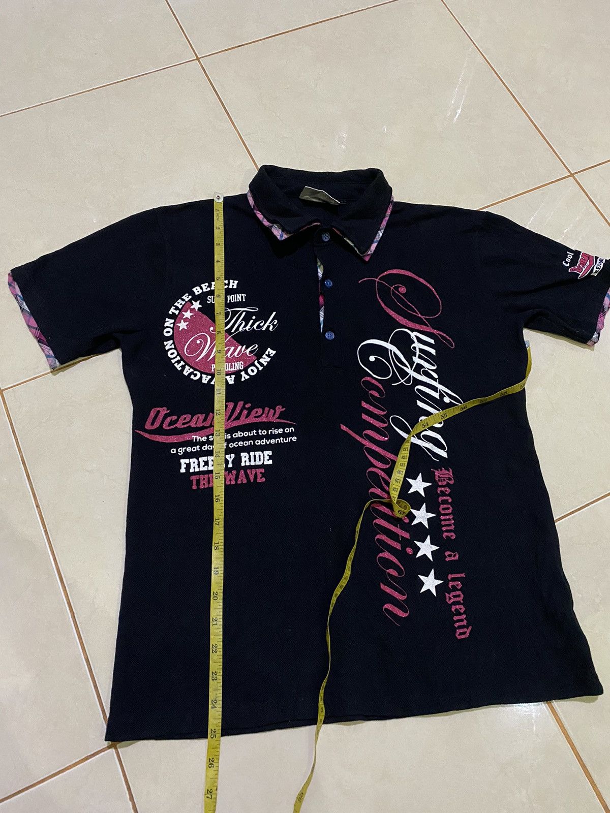 Hysteric Glamour Y2k We surf double layer ifsixwasnine polo tshirt Size US L / EU 52-54 / 3 - 11 Thumbnail