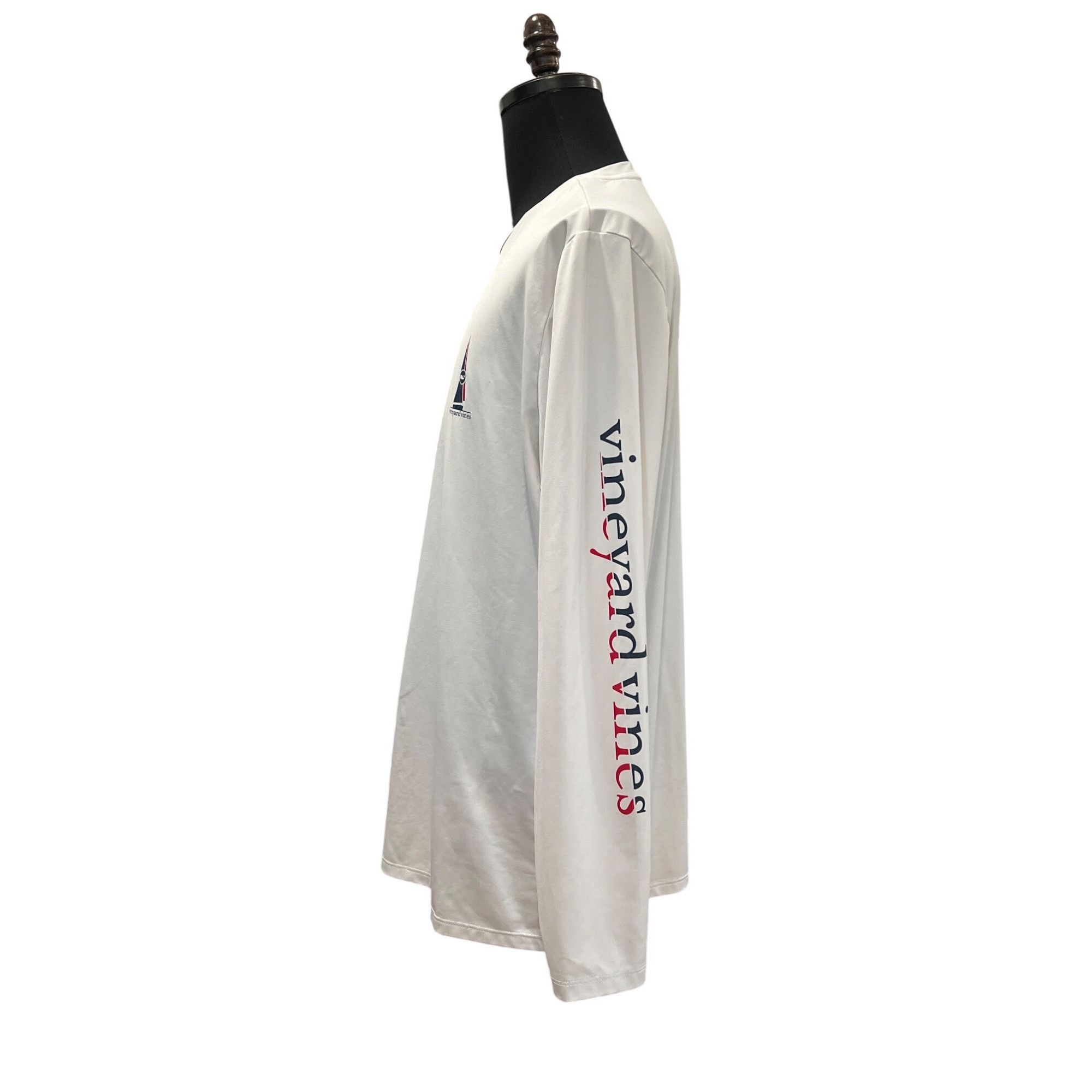 Vineyard Vines Vineyard Vines Mens Long Sleeve White Performance Shirt L Po Size US L / EU 52-54 / 3 - 2 Thumbnail