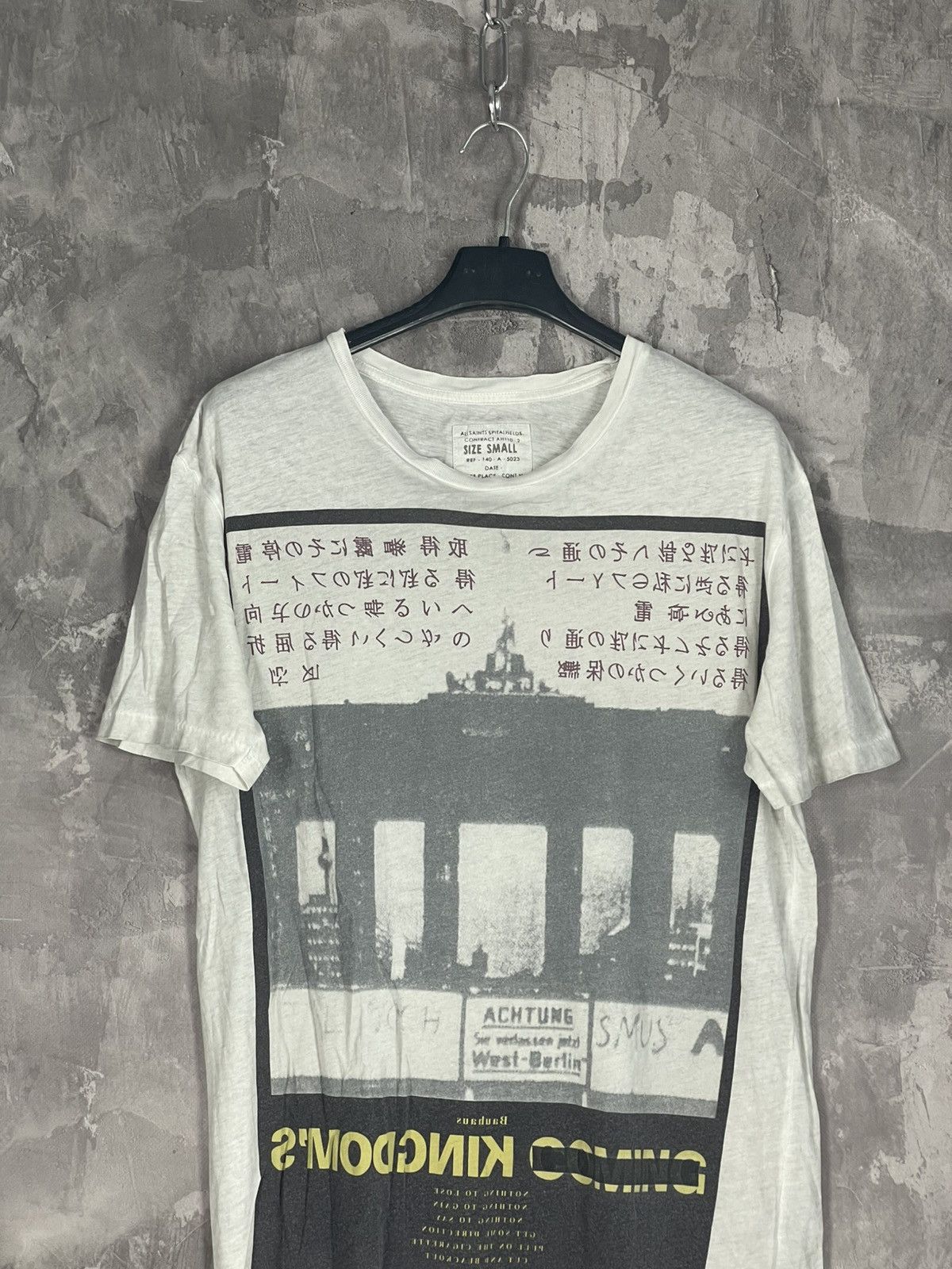 Allsaints Mens Vintage AllSaints T Shirt Japanese tee luxury ss crazy Size US S / EU 44-46 / 1 - 2 Thumbnail