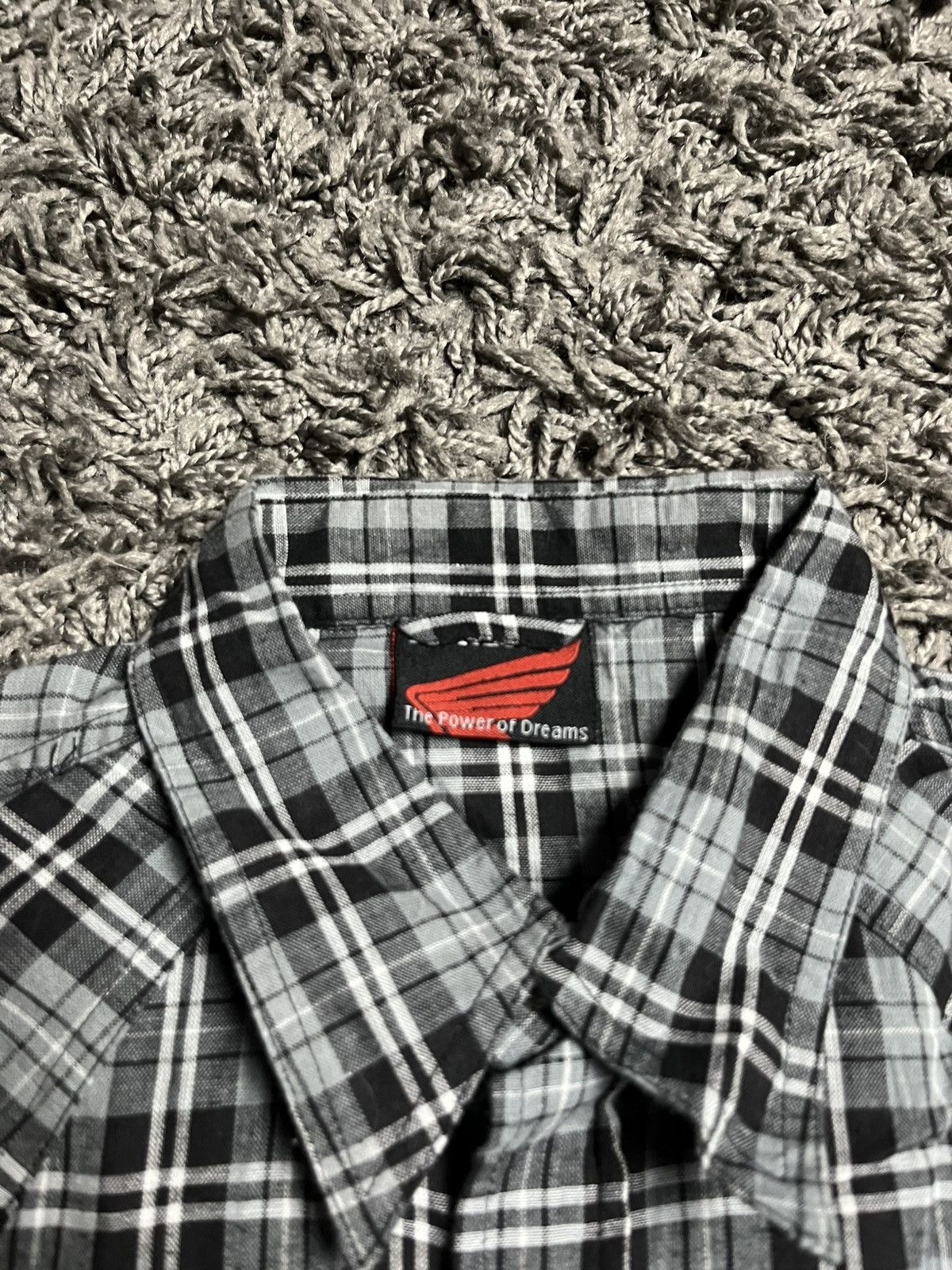 Honda Honda Racing "Motor Spirit" Plaid Shirt Y2K Aesthetic Size US S / EU 44-46 / 1 - 4 Thumbnail