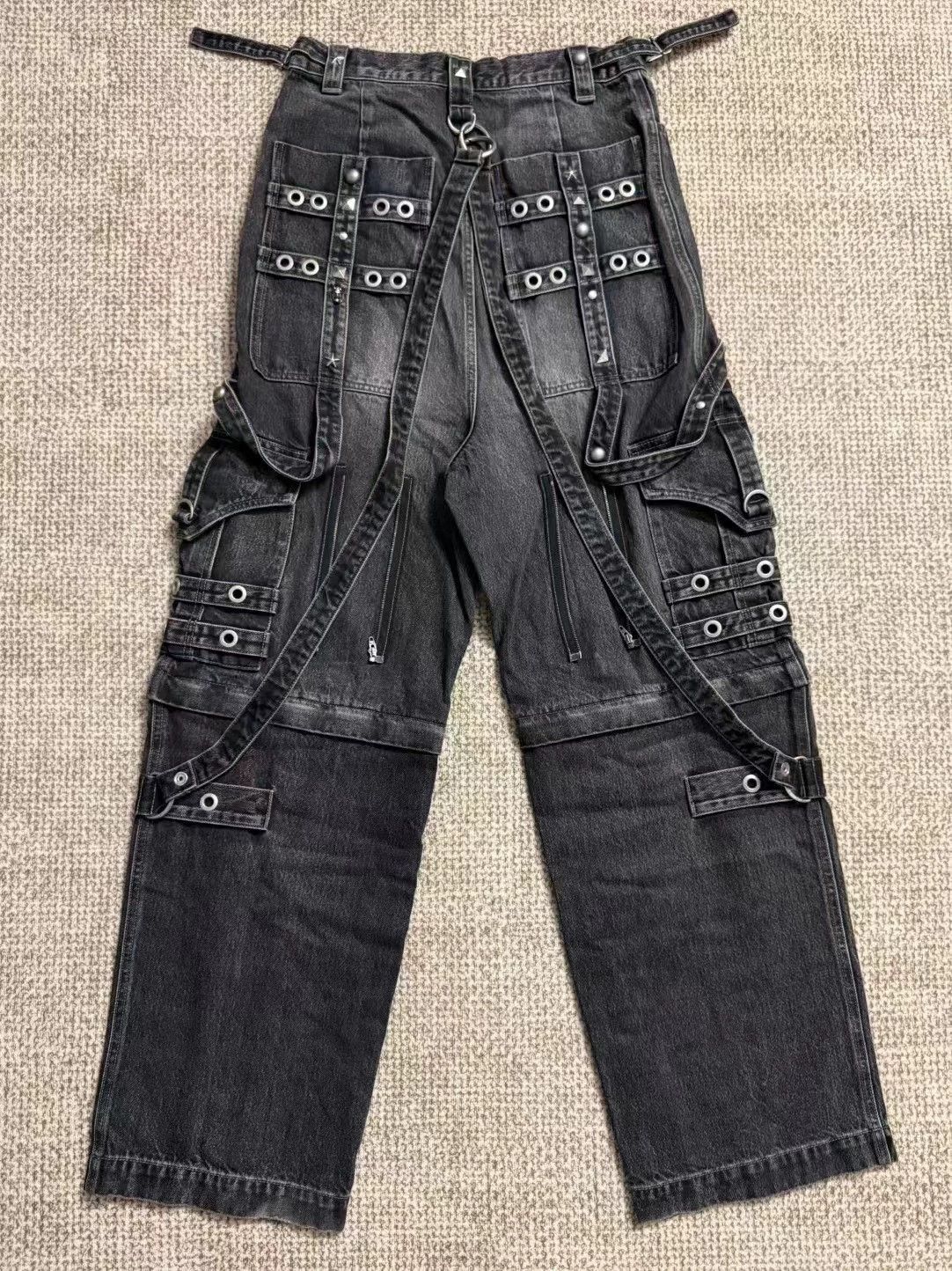 Balenciaga [In Stock] Balenciaga Runway Studded Yagami Jeans Size US 30 / EU 46 - 1 Thumbnail