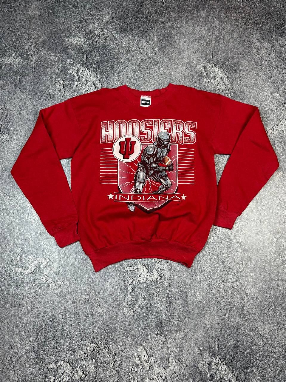 Vintage Vintage 90s Indiana Hoosiers Tultex Red Sweatshirt Size US M / EU 48-50 / 2 - 8 Thumbnail
