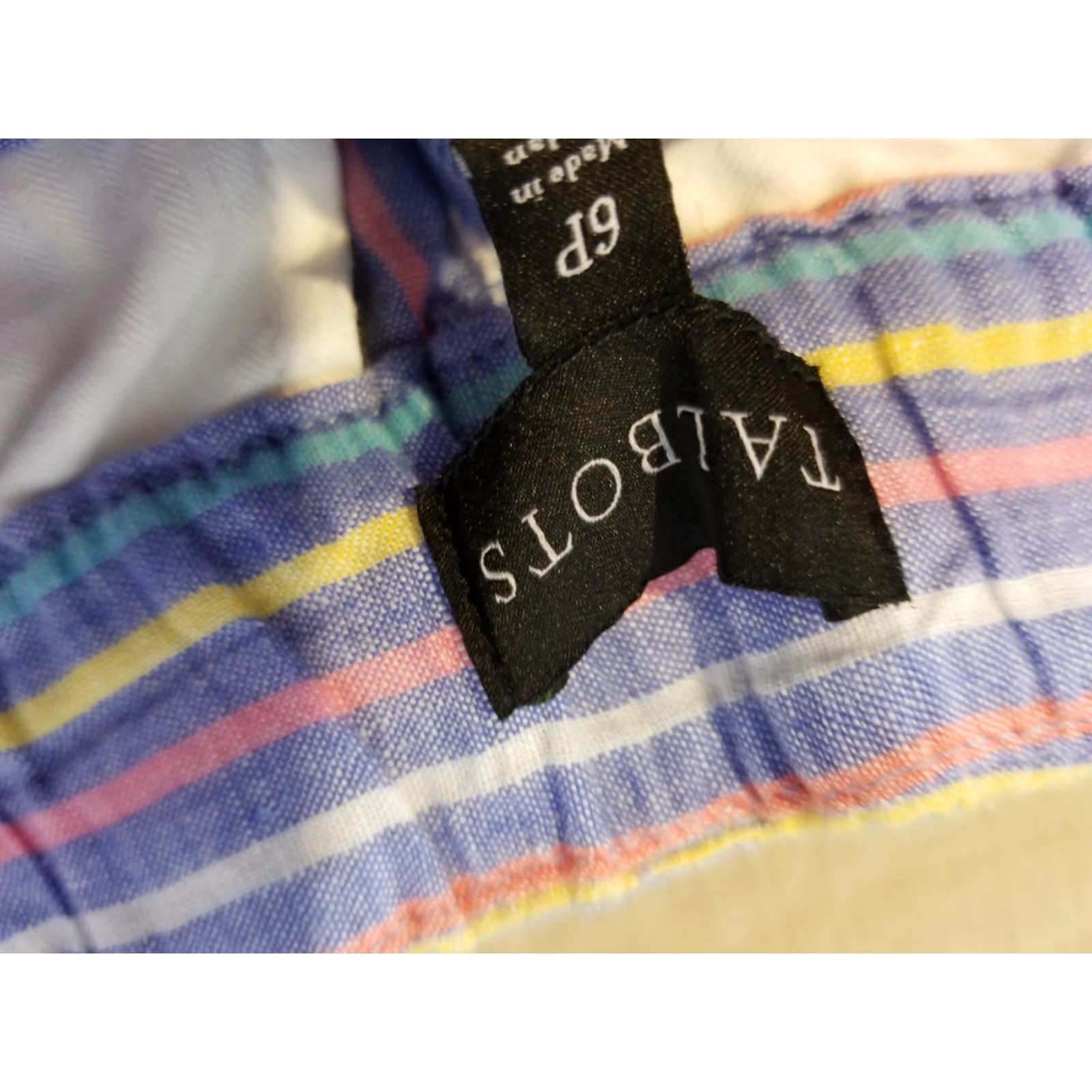Talbots Womens Talbots Linen Shorts 6P Petite Blue Khaki Chino Shorts Chino Casual Linen Blue 6P Petite Womens Mens? Size 28" / US 6 / IT 42 - 3 Thumbnail