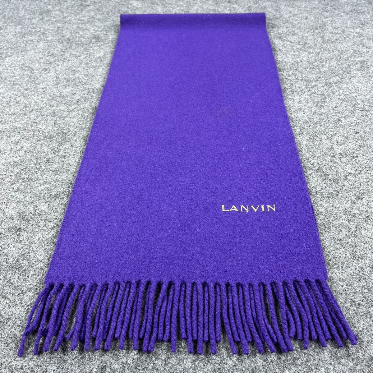 Lanvin Vintage Purple Lanvin Scarf / Muffler / Neckwear T1186 Size ONE SIZE - 1 Thumbnail