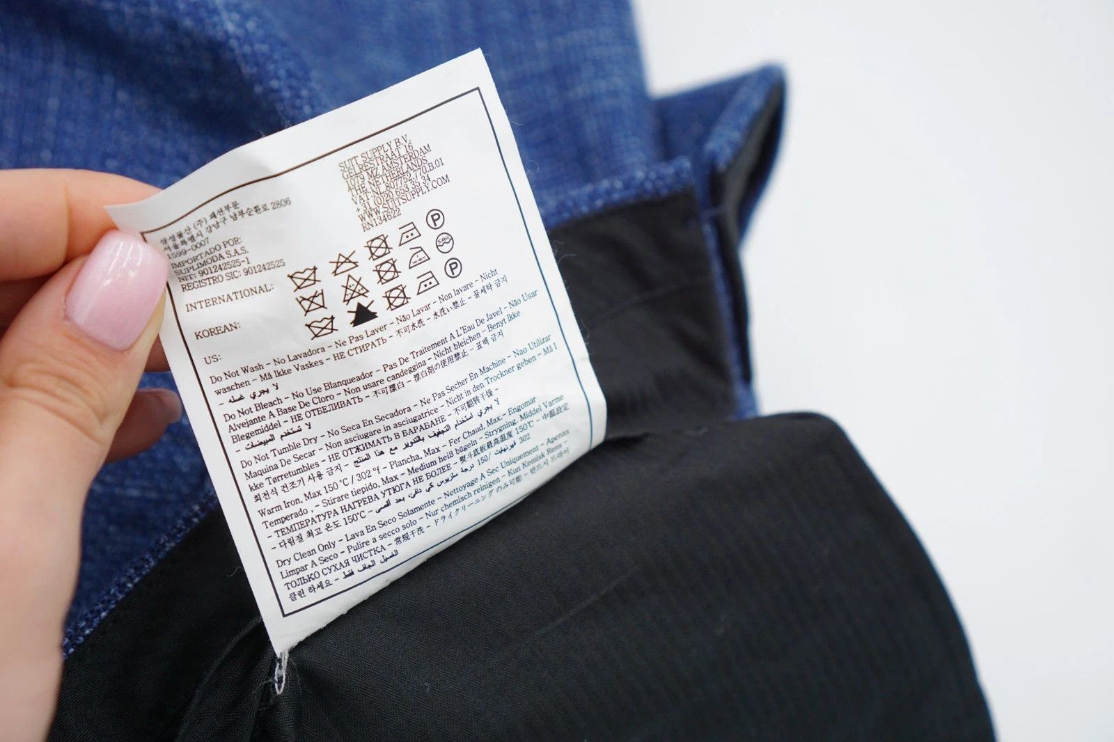 Suitsupply Men Suitsupply Pants Trousers Wool Silk Blue Ethomas US40L Size 40L - 7 Thumbnail