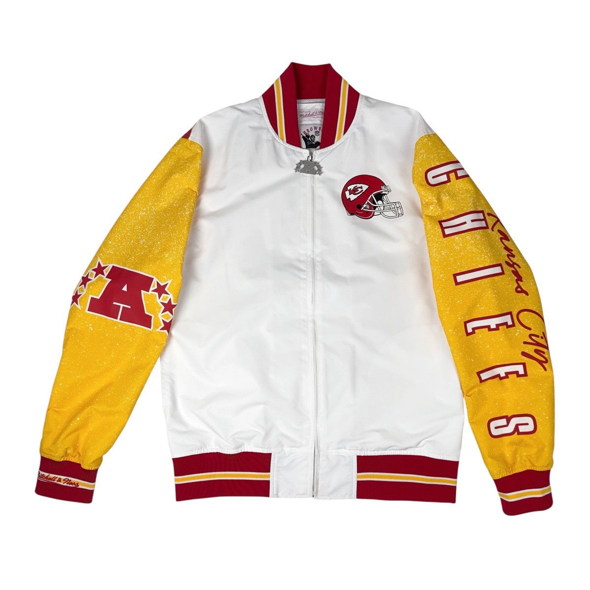 Mitchell & Ness Mitchell & Ness White Kansas City Chiefs Full-Zip Jacket Size US M / EU 48-50 / 2 - 2 Thumbnail