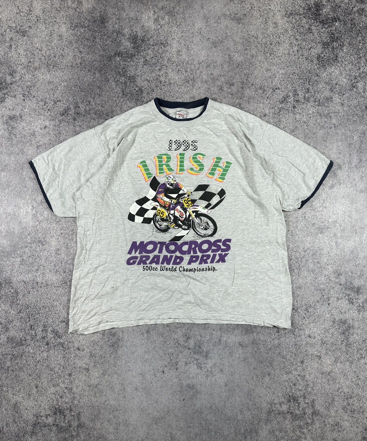Jerzees Vintage Grand Prix Irish Motocross 1995 T-shirt Racing XL Size US XL / EU 56 / 4 - 1 Thumbnail