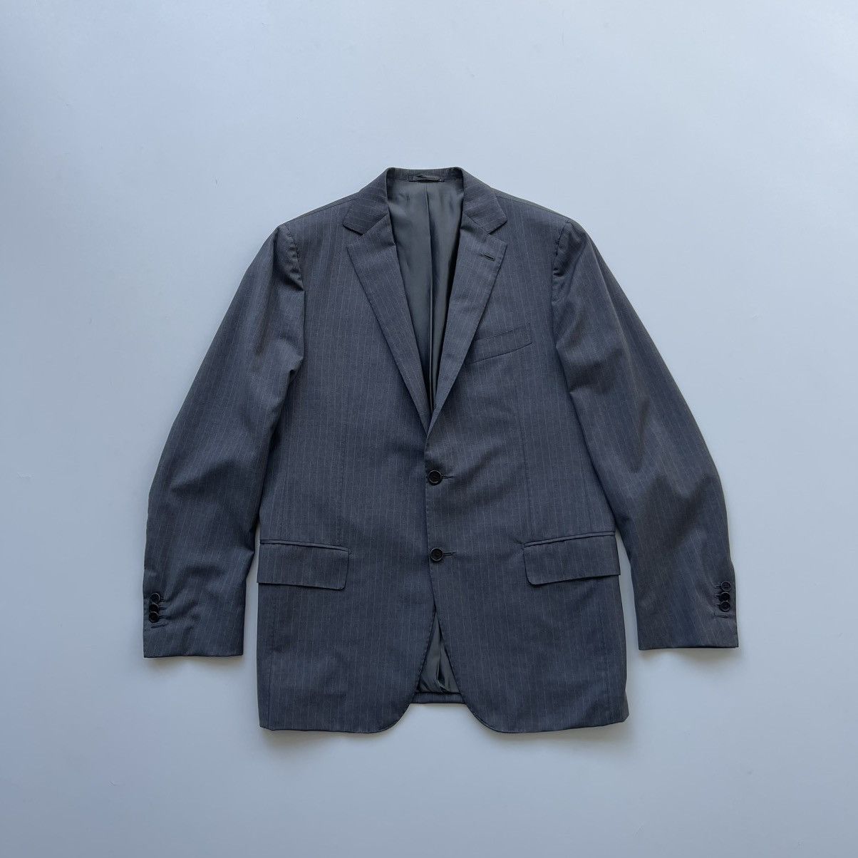 Designer × Luigi Borrelli Borrelli Napoli Royal Collection Wool Three-Button Blazer Size 50R - 1 Thumbnail