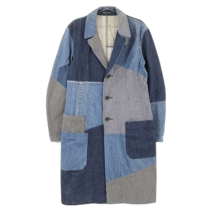 Yohji Yamamoto yohji yamamoto 2006 denim patchwork coat Size US L / EU 52-54 / 3 - 1 Thumbnail