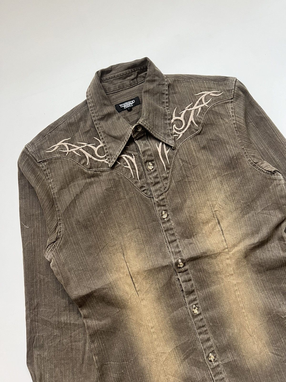 Tornado Mart SS2005 Tornado Mart Japan Tribal Western Denim Size US L / EU 52-54 / 3 - 3 Thumbnail