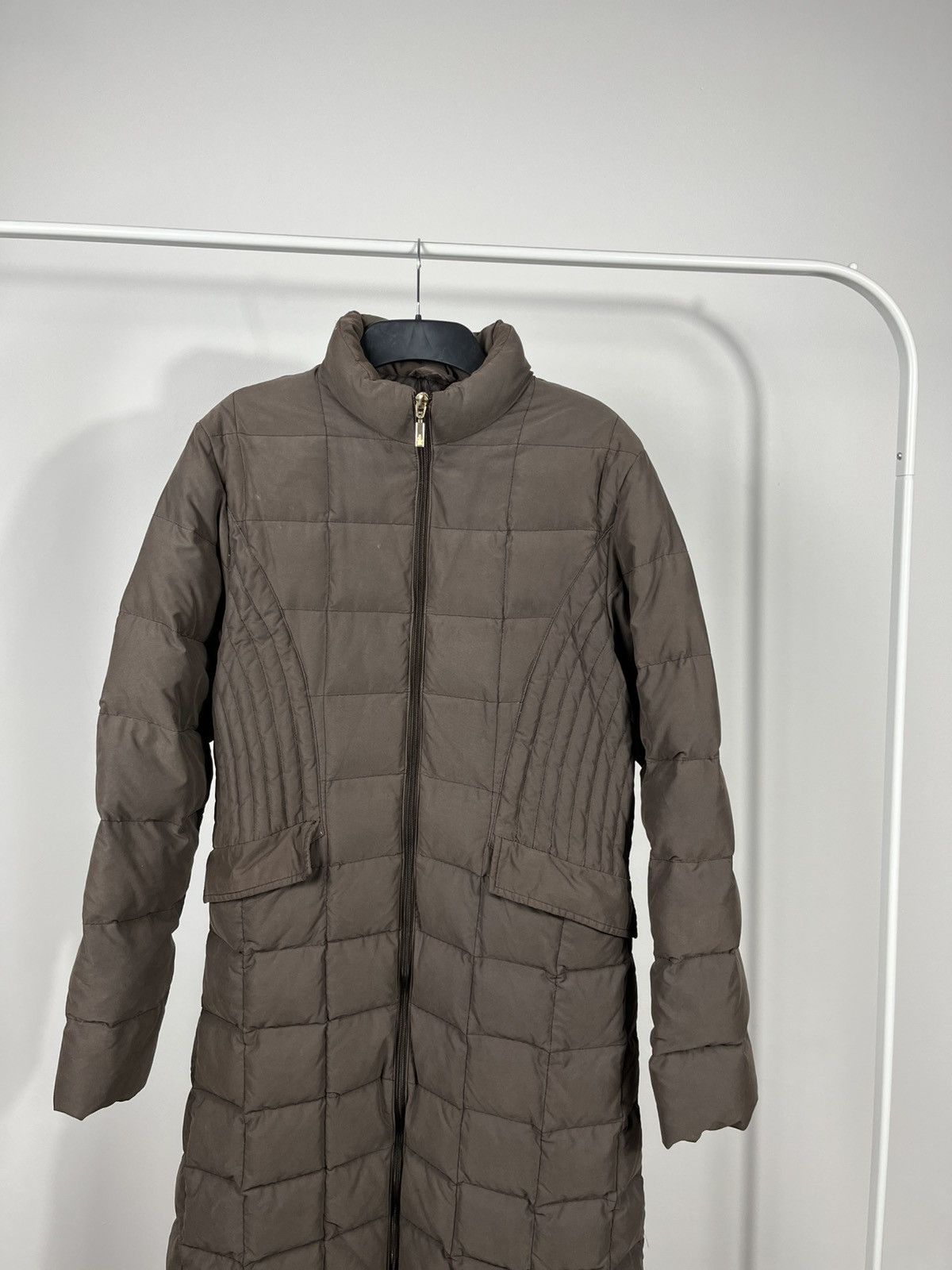Moncler Moncler Vintage Brown Down Puffer Long Coat Women’s Size L / US 10 / IT 46 - 2 Thumbnail