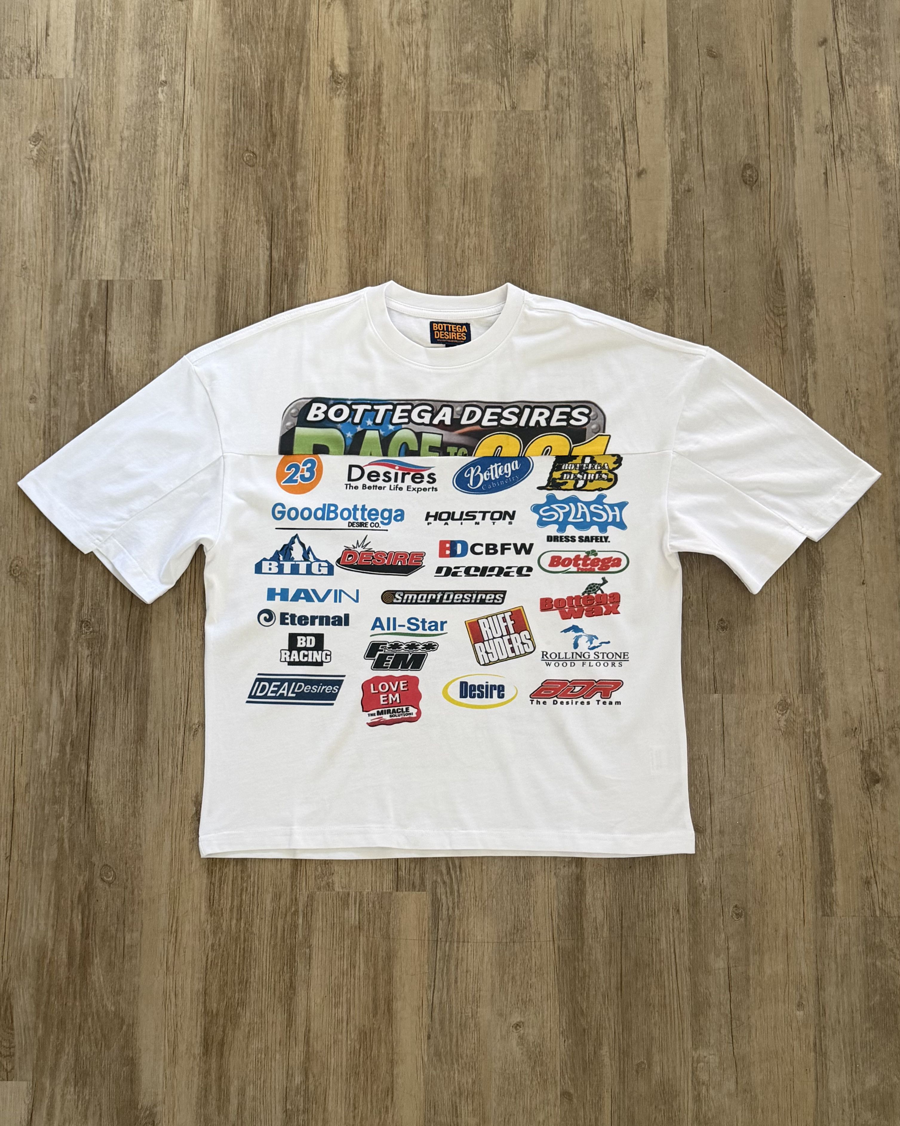 Bottega Desires White Racing Tee