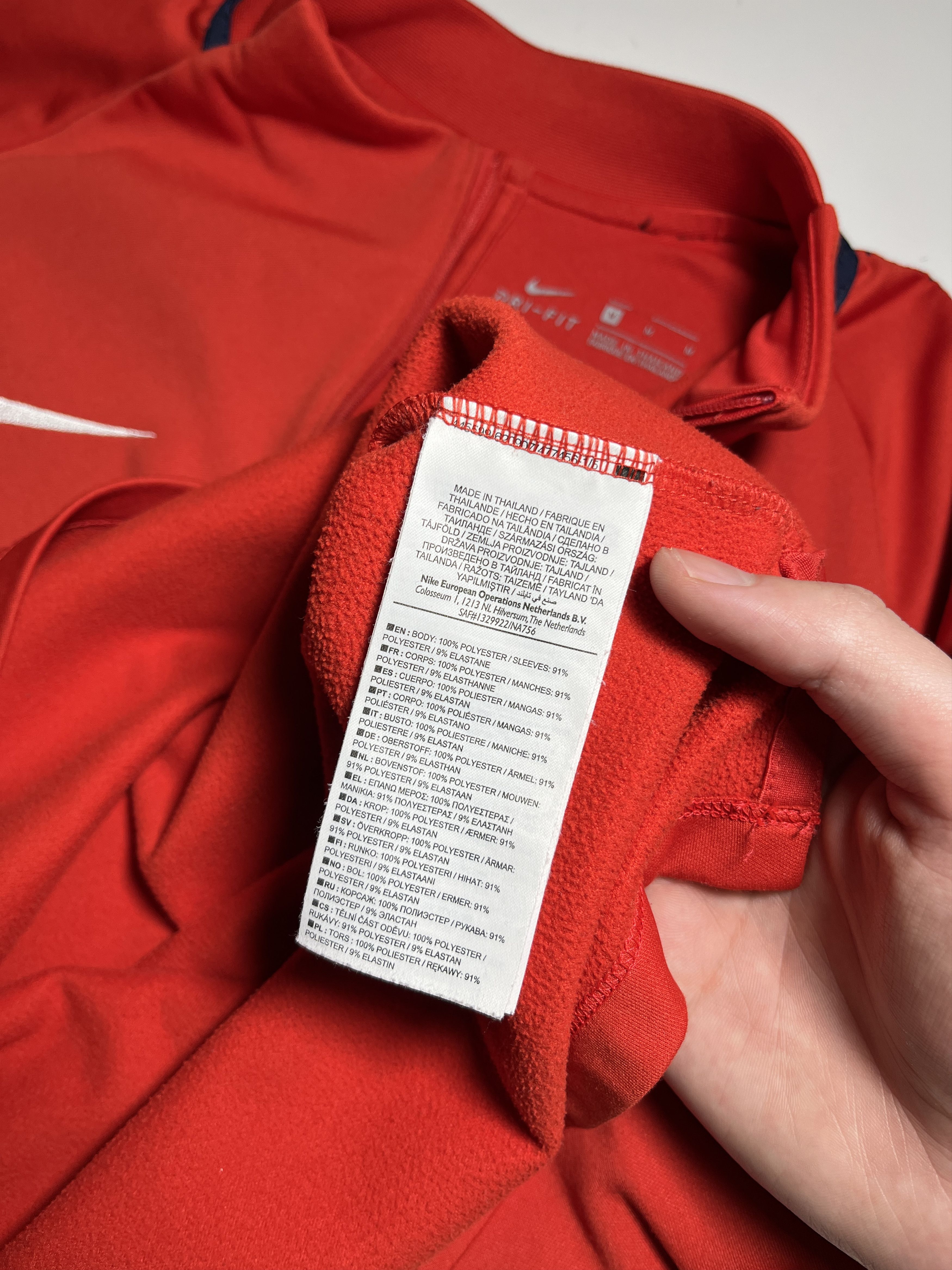 Nike Nike PSG 2017-18 1/4 Zip Training Top Jersey Size M Size US M / EU 48-50 / 2 - 9 Thumbnail