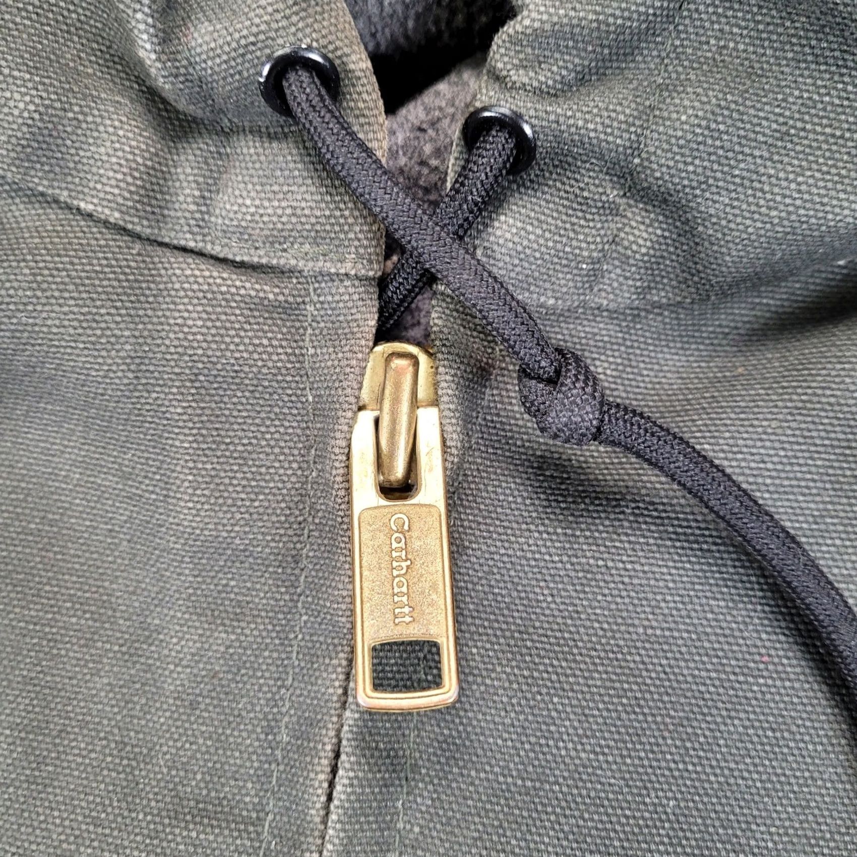 Carhartt Carhartt Jacket Moss Green Duck Canvas J130 Fleece Lined Bomber Zip Pocket Workwear Mens XL Size US XL / EU 56 / 4 - 5 Thumbnail