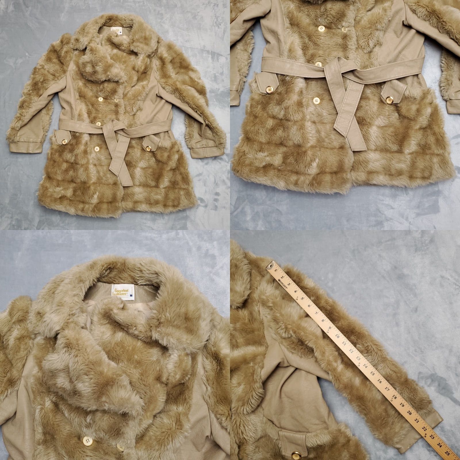 Vintage VINTAGE Fingerhut Coat Womens M Brown Faux Fur Lined 70s 80s USA Zipper Hooded Insulated Pockets Overcoat Size M / US 6-8 / IT 42-44 - 9 Thumbnail
