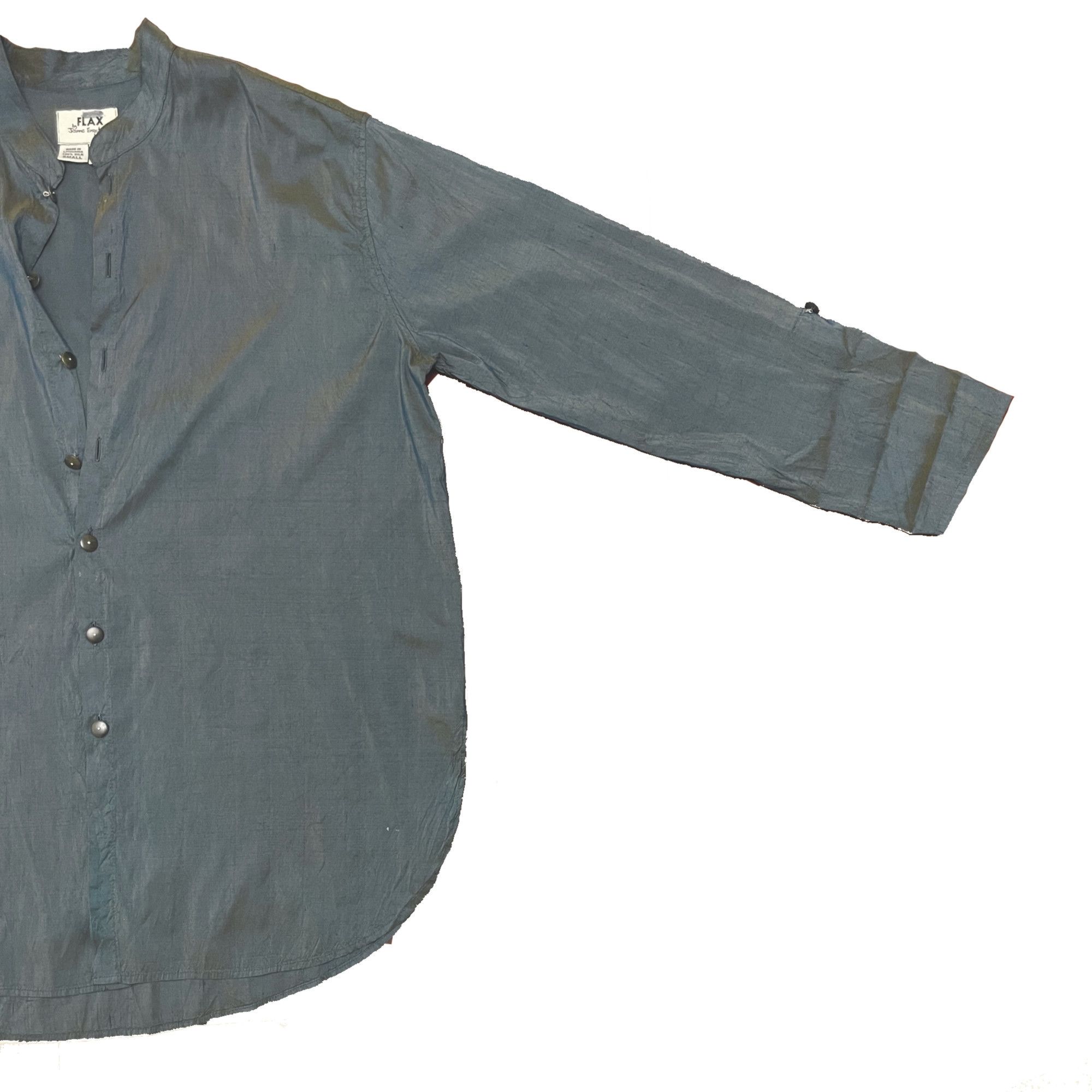 Japanese Brand × Vintage FLAX 100% silk button up Size US S / EU 44-46 / 1 - 2 Thumbnail