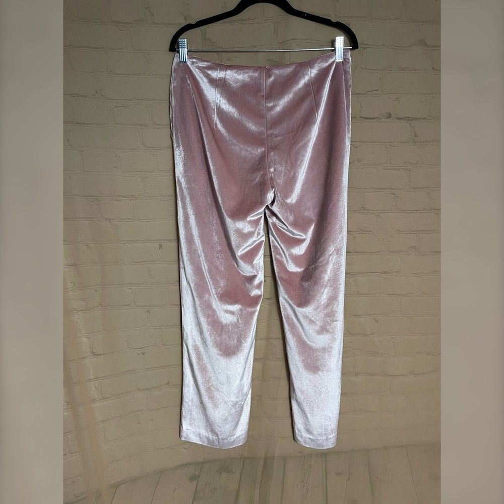 Other NWT New Vivienne Hu Velvet Pink Pants Size 8 Size 30" / US 8 / IT 44 - 3 Thumbnail