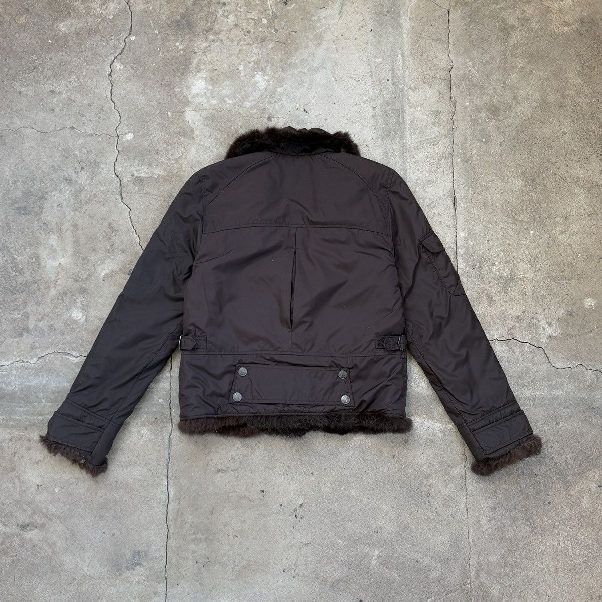 Christian Dior Monsieur Vintage 90’s Christian Dior Paris Real Fur/Nylon Jacket Size L / US 10 / IT 46 - 2 Thumbnail