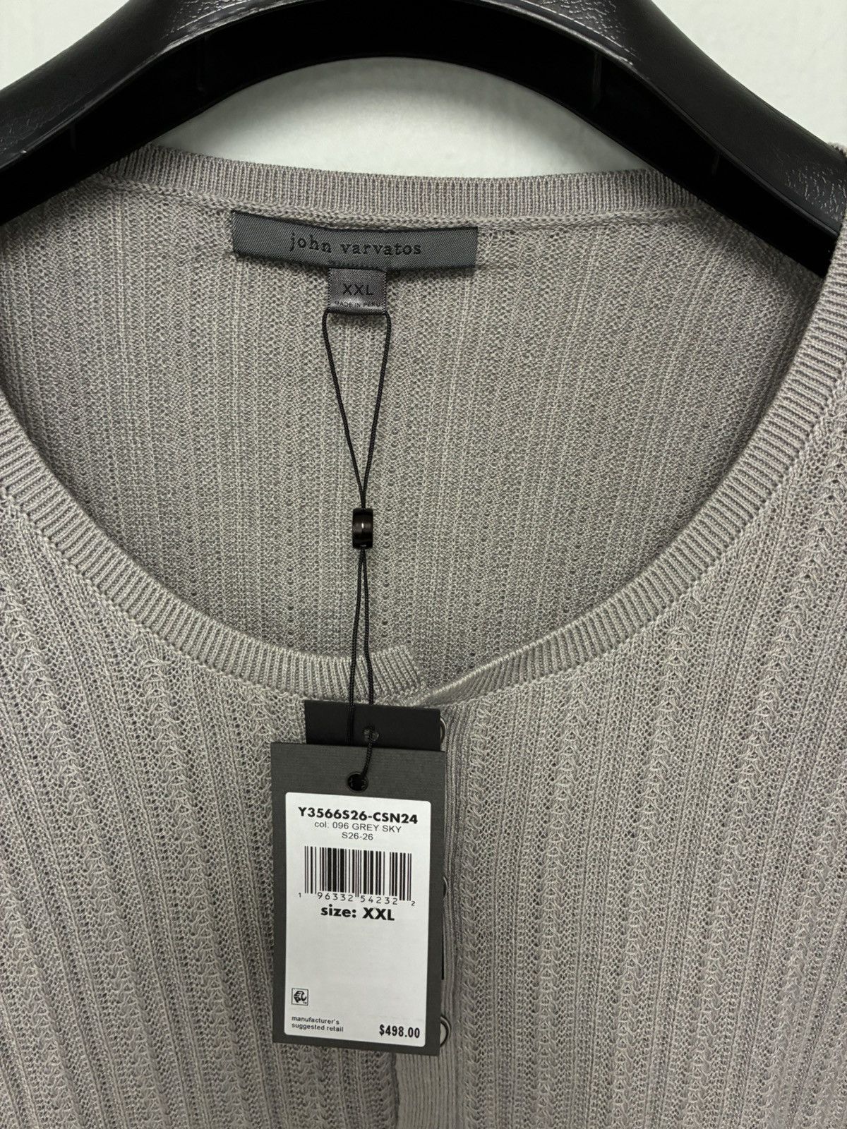 John Varvatos Michelle Henley XXL Size US XXL / EU 58 / 5 - 11 Thumbnail