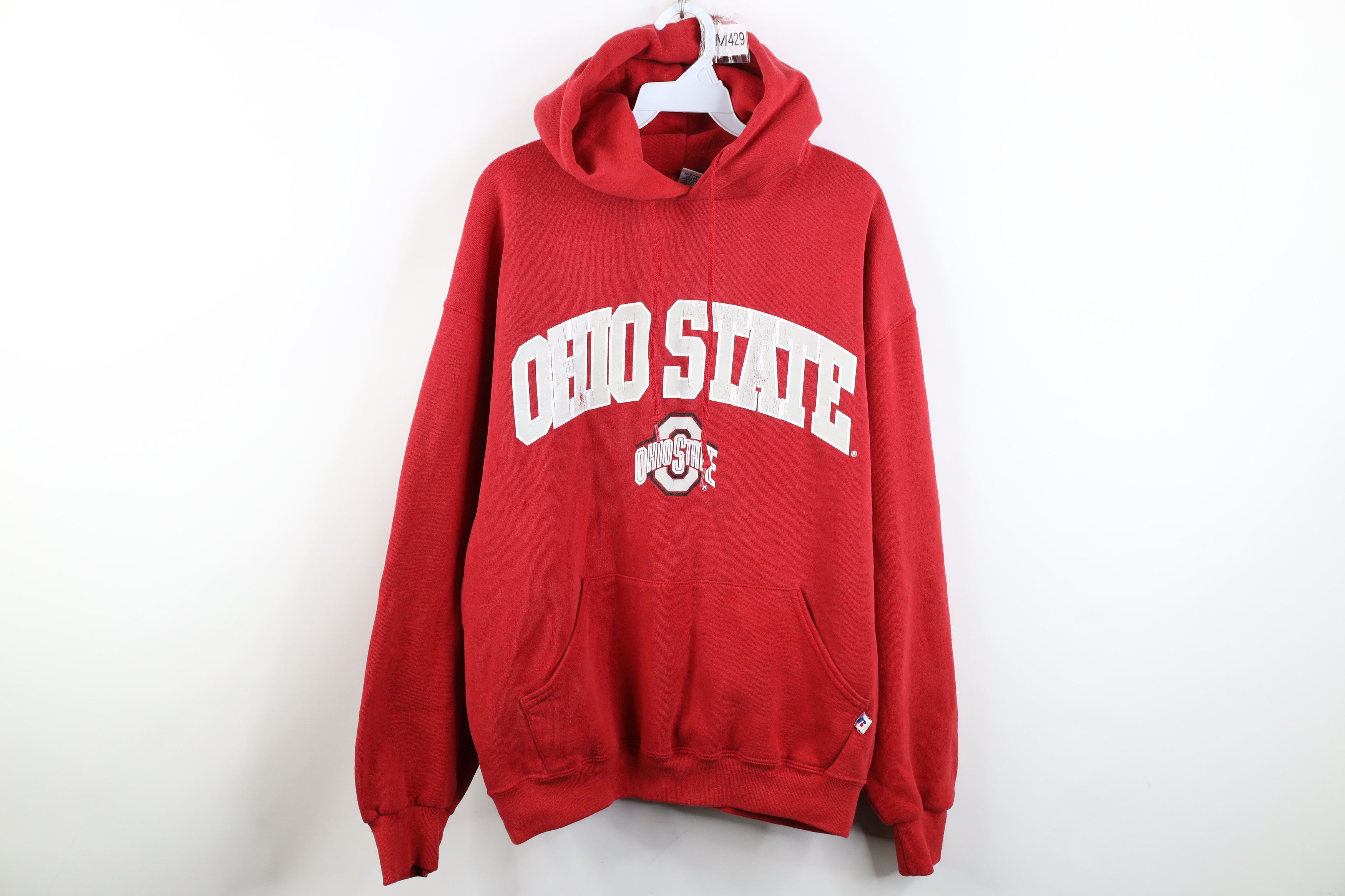 Vintage 90s Russell Athletic Ohio State Hoodie Sweatshirt