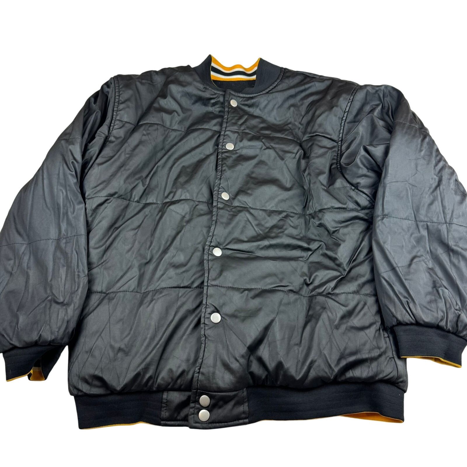 Reebok Vintage Reebok Pittsburgh Steelers Reversible Jacket Size US XL / EU 56 / 4 - 6 Thumbnail