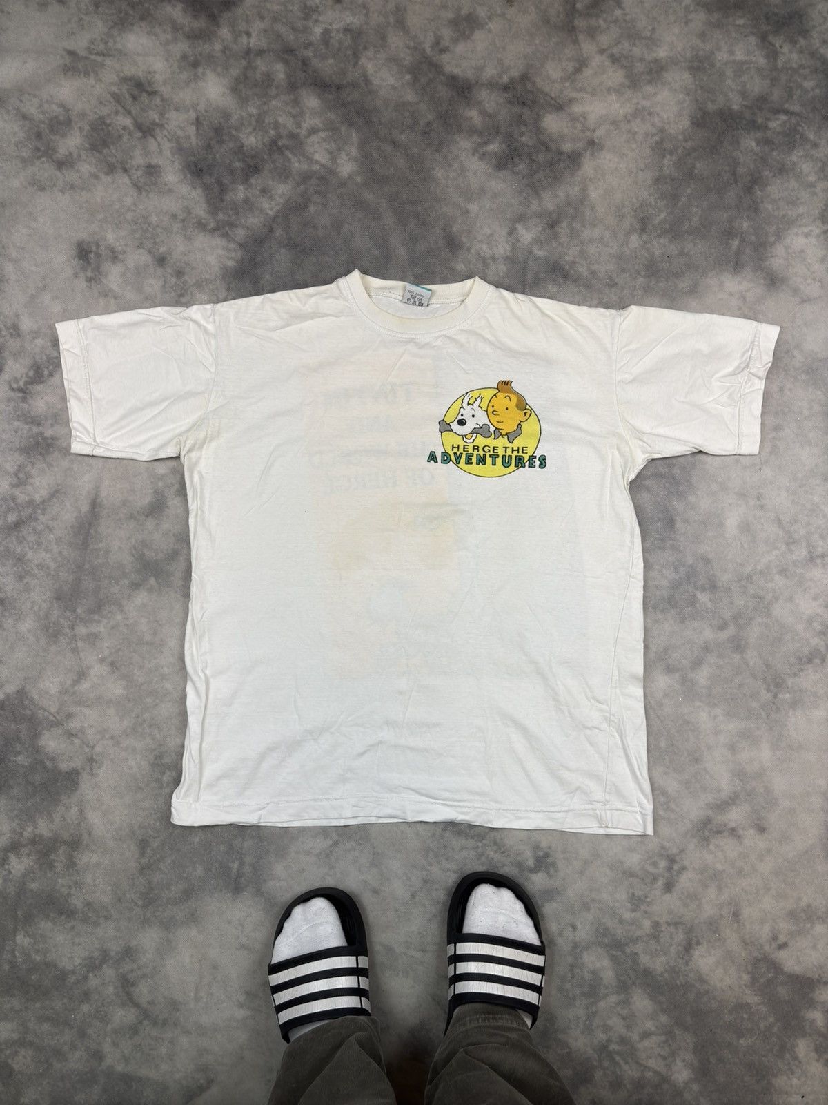 Vintage Vintage Adventures Of Tintin And The Picaros Cartoon Tshirt Size US XL / EU 56 / 4 - 3 Thumbnail
