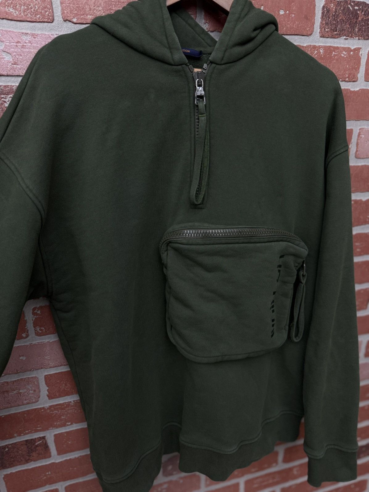 Louis Vuitton Louis Vuitton Virgil Abloh Green Hoodie Size 4L Size US XXL / EU 58 / 5 - 4 Thumbnail